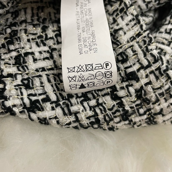 ZARA Black and White Tweed Romper, Size XS - Picture 11 of 11